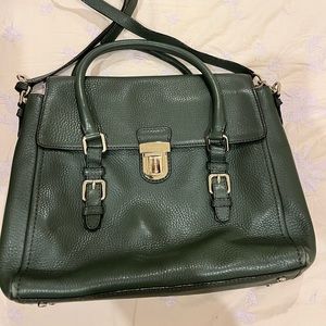 Kate Spade Crossbody Bag- Green with Black and White interior